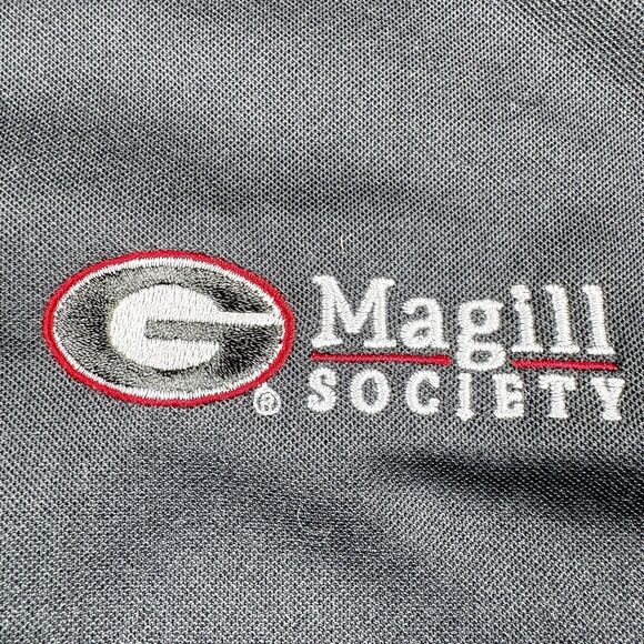 UGA MAGILL SOCIETY x Nike Dri Fit Golf Polo Shirt Men's XL Black Performance - Picture 10 of 14